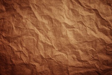Textured, wrinkled brown paper background