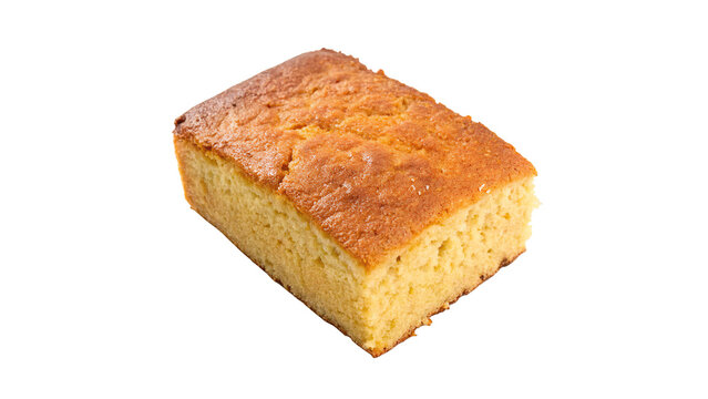 cornbread isolated on a transparent background