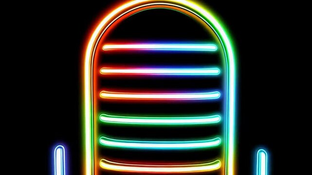 Music recording session showcases artists at a vibrant studio with colorful lighting and creative atmosphere