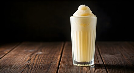 Boozy Frozen Pina Colada Cocktail with Coconut Cream