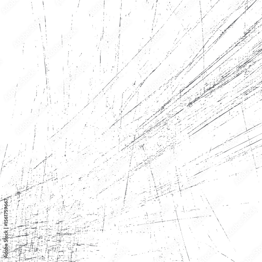 Poster grunge scratch texture vector background. abstract crosshatch lines with distressed sketch effect fo
