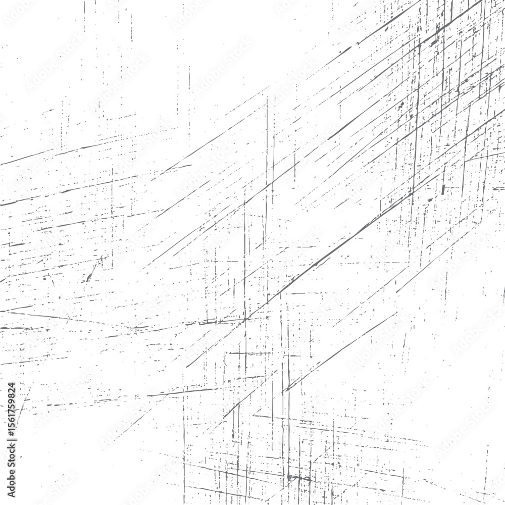 Poster diagonal grunge scratch texture vector overlay. abstract cross line pattern with distressed sketch e