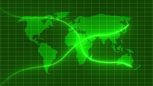 Quality and cost control concept glowing neon line animation by digital data business graph icon. Cost and quality icons to Improve work efficiency for quality control and company cost reduction.