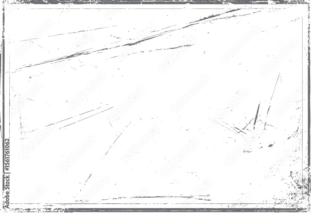 Poster vintage scratched frame texture vector illustration. grunge border design with distressed lines and 