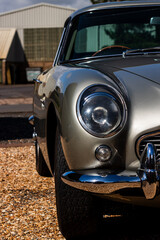 vintage car headlight