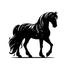 Majestic Running Horse Vector Illustration