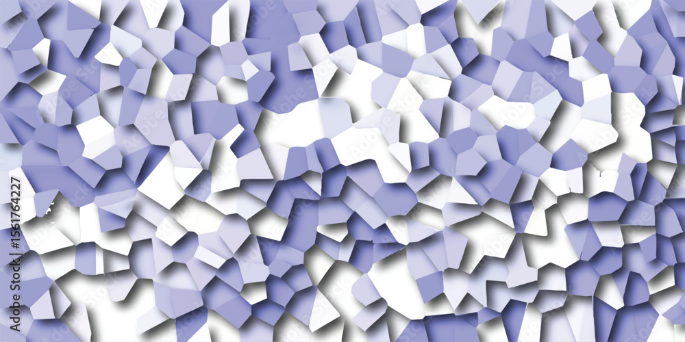 Poster abstract geometric polygon mosaic in light purple and white creating a textured design suitable for 