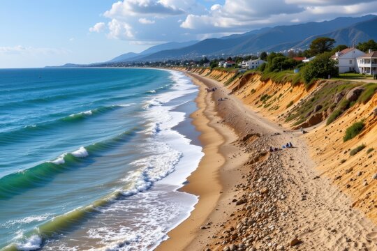 discuss how rising sea levels caused by climate change contribute to beach erosion, threatening coastal ecosystems and human settlements along shorelines worldwide.