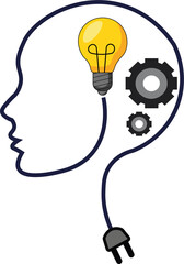 Artificial Intelligence Concept with Digital Brain and AI Chip Animation