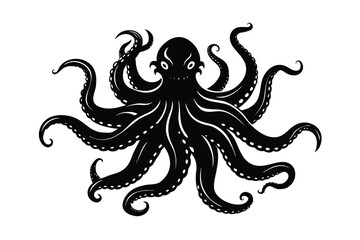 vector illustration of a octopus