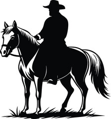 A collection of dynamically stylized horse illustration