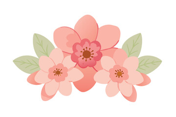 Soft watercolor floral arrangement with delicate painted flowers