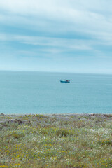 fishing boat on the beach a Locri in Calabria 
