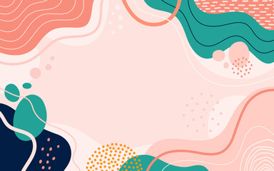 Colorful art background with beautiful. Hand drawn colourful art background design.