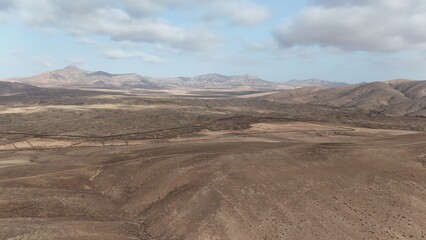 sunset from the ocean overlooking the desert area