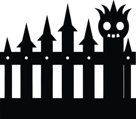 set of silhouettes of castle vector illustration