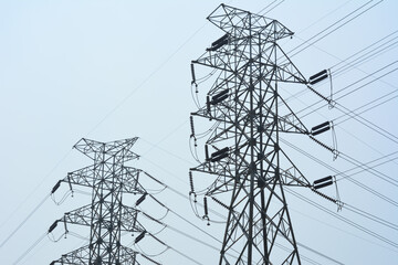 Photo Of An Electrical Tower On A Sunny Day