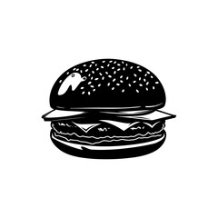 Burger Vector Silhouette