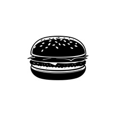 Burger Vector Silhouette