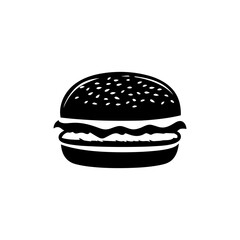 Burger Vector Silhouette