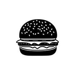Burger Vector Silhouette