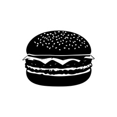 Burger Vector Silhouette