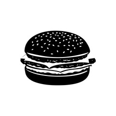 Burger Vector Silhouette