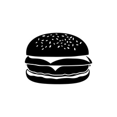 Burger Vector Silhouette