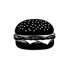 Burger Vector Silhouette