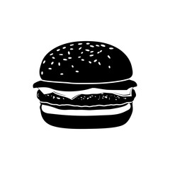 Burger Vector Silhouette