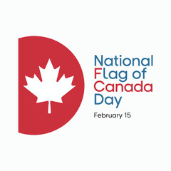 National Flag of Canada Day Celebration Design Vector Illustration