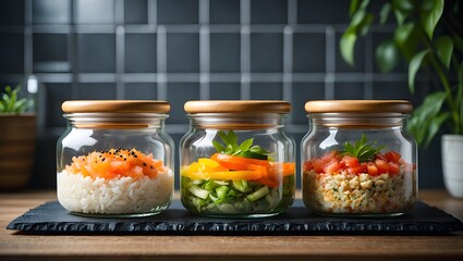 Glass jar salads healthy meal prep ideas easy lunch recipes for on the go balanced diet food