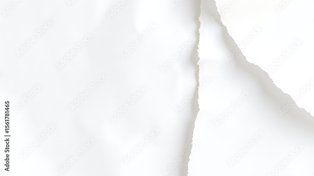 Poster torn blank pages with uneven texture edges set of ripped white paper sheets isolated on transparent