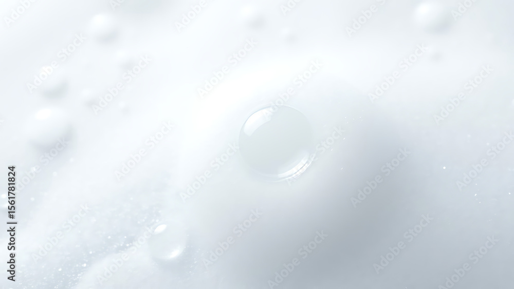 Poster soap foam or shampoo soap foam texture or shampoo surface with bubble isolated with clipping path on