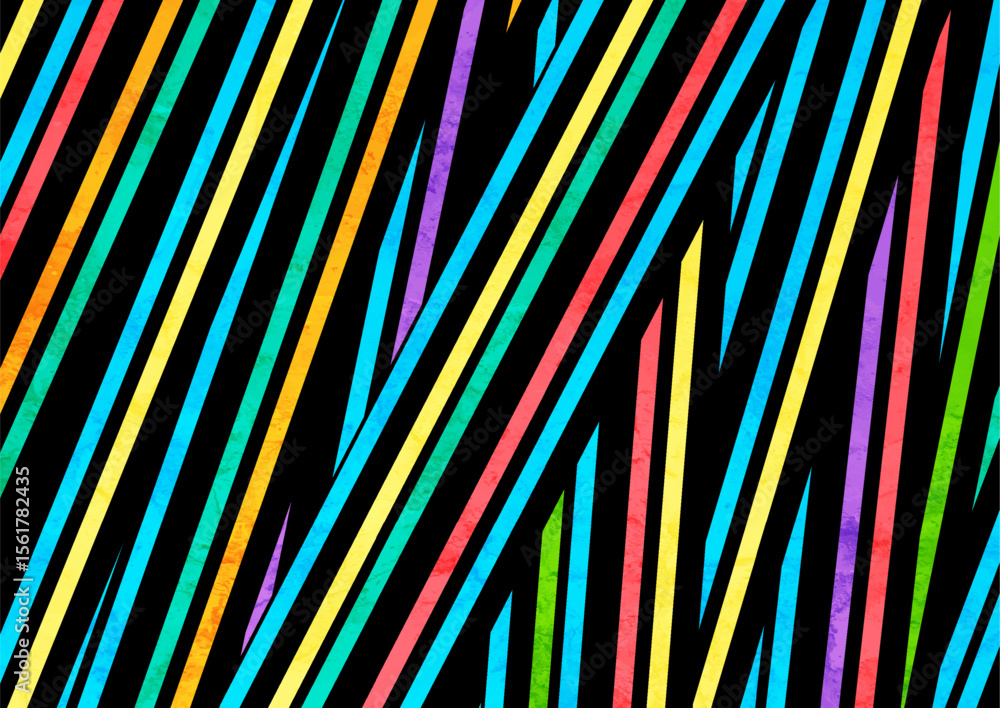 Poster abstract minimal grunge background with multicolored stripes. vector geometric vintage design