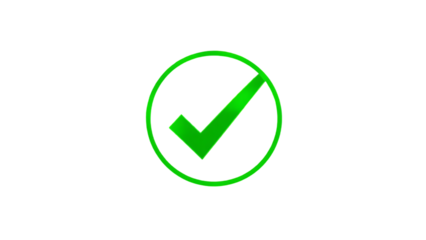 Green check mark icon