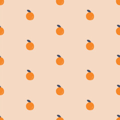 Pineapple seamless pattern. Trendy summer background. Vector illustration cartoon flat style