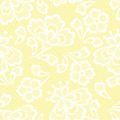 Yellow ornamental minimalist pattern background