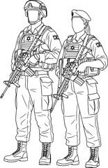 Israel Soldiers Standing Guard