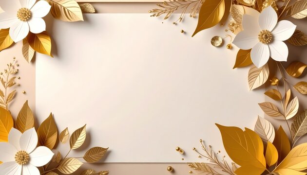 Elegant floral arrangement with gold accents minimalist design decorative art studio setting aesthetic viewpoint