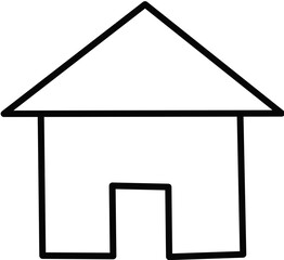 Fototapeta premium house icon on a white background