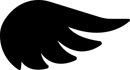 Wing icon wing logo designs. Various artistic bird, angel, bat, eagle, and minimalist wing vector isolated on transparent for branding, tattoos, emblems, or fantasy design projects.