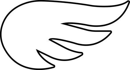 Wing icon wing logo designs. Various artistic bird, angel, bat, eagle, and minimalist wing vector isolated on transparent for branding, tattoos, emblems, or fantasy design projects.