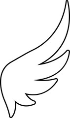 Wing icon wing logo designs. Various artistic bird, angel, bat, eagle, and minimalist wing vector isolated on transparent for branding, tattoos, emblems, or fantasy design projects.