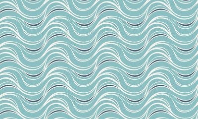 Elegant Textured Linear Wave Seamless Pattern