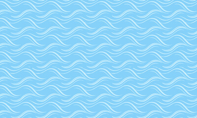 Minimalist Abstract Wave Seamless Pattern