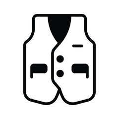 Check out our premium vest icon designed in glyph style