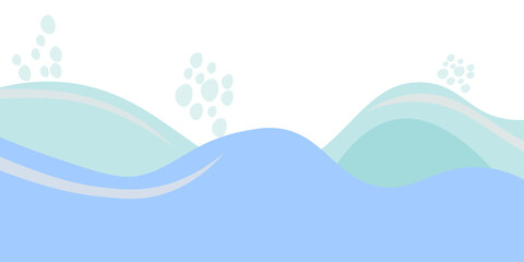 abstract blue wave background design