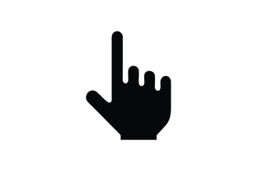 Fototapeta premium Vector Illustration of a Hand Pointing Upwards