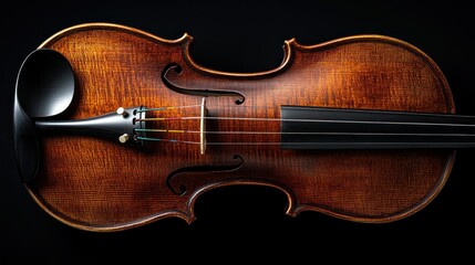 Obraz premium Vintage violin, rich wood tones